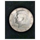 1964-P Kennedy Silver Half Dollar Coin