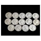 (14) 1964-D Washington Silver Quarters