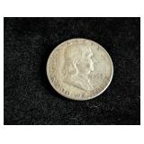 1952-P Franklin Silver Half Dollar Coin