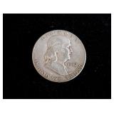 1952-D Franklin Silver Half Dollar Coin