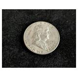 1963-D Franklin Silver Half Dollar Coin