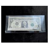 1974 Dollar Bill Autographed by Red Skelten