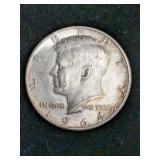 1964-D Kennedy Silver Half Dollar Coin