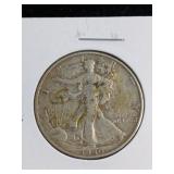 1940-S Walking Liberty Silver Half Dollar