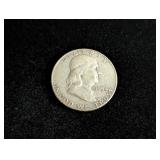 1954-D Franklin Silver Half Dollar Coin