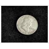 1954-D Franklin Silver Half Dollar Coin