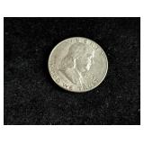 1963-D Franklin Silver Half Dollar Coin