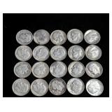 (20) Roosevelt Silver Dimes