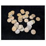 (37) Canadian Pennies of Various Dates