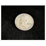 1953-D Franklin Silver Half Dollar Coin