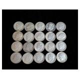 (20) Roosevelt Silver Dimes