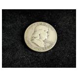 1950-D Franklin Silver Half Dollar Coin
