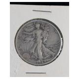 1942-D Walking Liberty Silver Half Dollar
