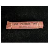(50) Wheat Pennies - Rolled