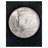 1964-D Kennedy Silver Half Dollar Coin