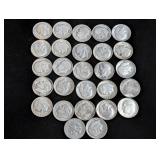 (27) Roosevelt Silver Dimes