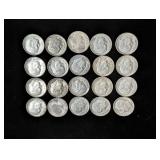 (20) Roosevelt Silver Dimes