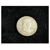 1949-S Franklin Silver Half Dollar Coin