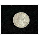 1960-D Franklin Silver Half Dollar Coin