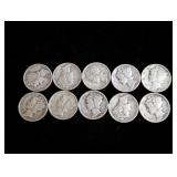 (10) Mercury Dimes: