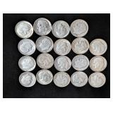 (20) Roosevelt Silver Dimes