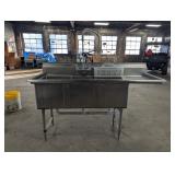 3 Compartment Stainless Steel Sink
