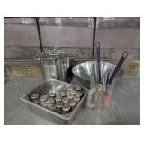 Stainless Steel Stock Pot, Bowl, Serving Pan and