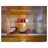 Red & White Noritake Dishes: