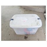 Plastic Tote with Lid