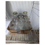 (8) Pint Canning Jars; (3) Quart Jars