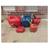 (5) Fuel Cans of Various Size