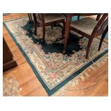 Floral Pink & Green Area Rug