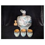 Vintage Japanese Moriage Dragonware Sake Keg