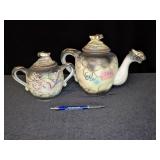 Dragonware Teapot & Sugar Bowl