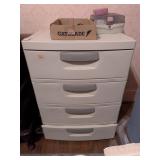 Plsatic Storage Cabinet - 25" x 18" x 35.5"