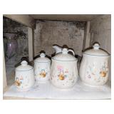 Goose Canister Set, Butterfly Pitcher