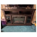 Entertainment Cabinet with Electric Fireplace
