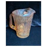 Orange Canival Glass Pitcher