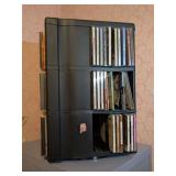 Rotating CD Rack with CDs