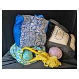 Balls of Yarn with Started Projects