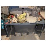 Folding Table & Contents, Tote with Lid