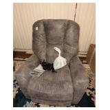 Grey Suede La-Z-Boy Power Recliner