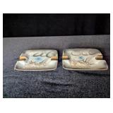 (2) Rectangle Japanese Dragonware Ash Trays