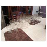 Gold Rim Stemware Glasses