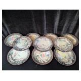 (10) Vintage Japanese Dragonware Salad Plates