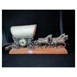 Horse Drawn Wagon Clock
