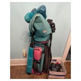 Set of Golf Clubs in Golf Bag