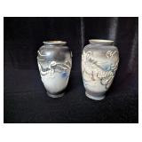 (2) Dragonware Vases - 5"