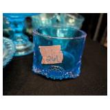 Many Blue Glass Dishes: Snack Set,