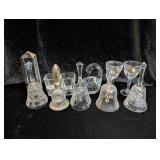Clear Glass Bells, Small Stemware